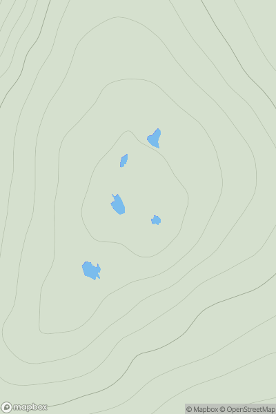 Thumbnail image for Gallow Hill [Shetland Islands] [HP575007] showing contour plot for surrounding peak